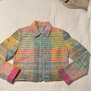 Carlisle Tweed Multicolor Women's Jacket ADORABLE - Worn twice